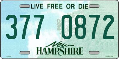 NH license plate 3770872