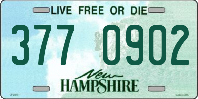 NH license plate 3770902