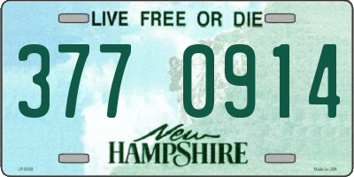 NH license plate 3770914