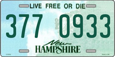 NH license plate 3770933