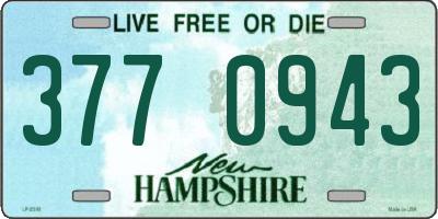 NH license plate 3770943
