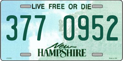NH license plate 3770952