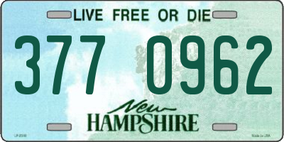 NH license plate 3770962