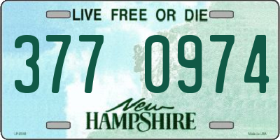NH license plate 3770974