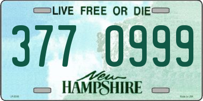 NH license plate 3770999