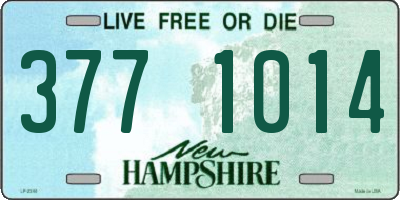 NH license plate 3771014