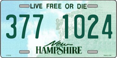 NH license plate 3771024