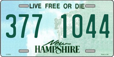 NH license plate 3771044