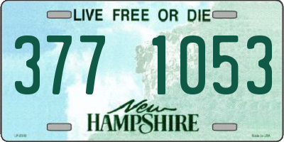 NH license plate 3771053