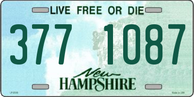 NH license plate 3771087