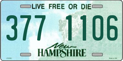 NH license plate 3771106