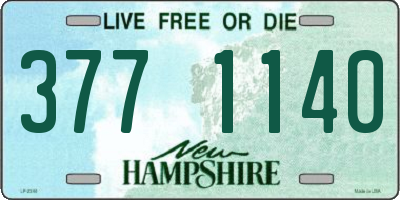 NH license plate 3771140