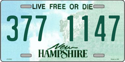 NH license plate 3771147
