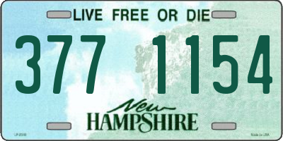 NH license plate 3771154