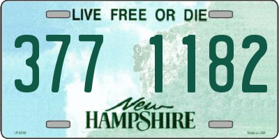 NH license plate 3771182
