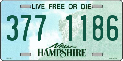 NH license plate 3771186