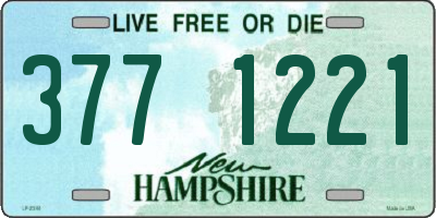 NH license plate 3771221