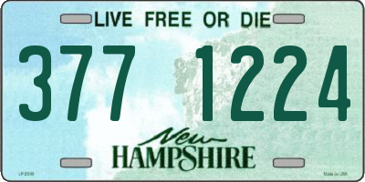 NH license plate 3771224