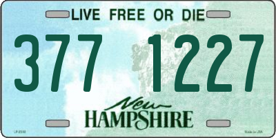 NH license plate 3771227