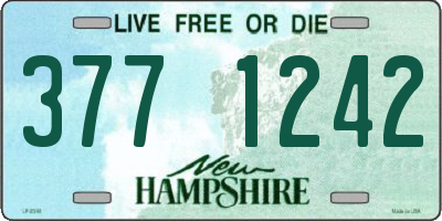 NH license plate 3771242