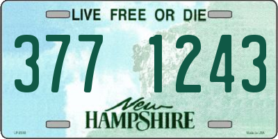 NH license plate 3771243