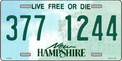 NH license plate 3771244