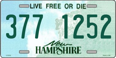 NH license plate 3771252