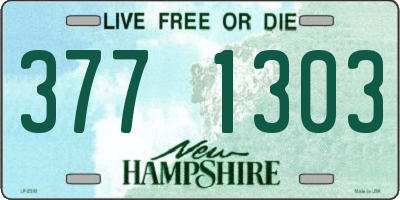 NH license plate 3771303