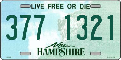 NH license plate 3771321