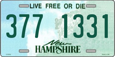 NH license plate 3771331
