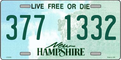 NH license plate 3771332