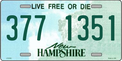 NH license plate 3771351