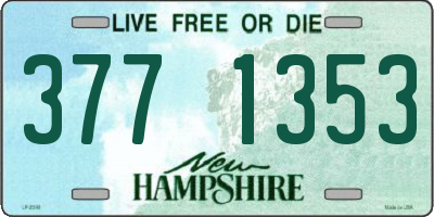 NH license plate 3771353