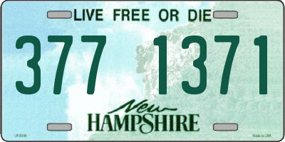 NH license plate 3771371