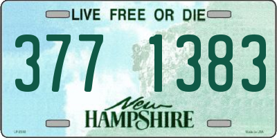 NH license plate 3771383