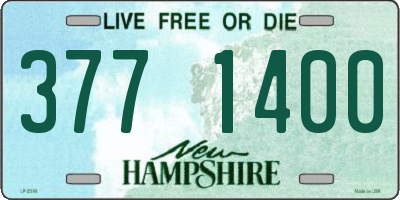 NH license plate 3771400