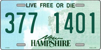 NH license plate 3771401
