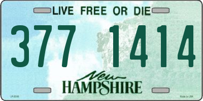 NH license plate 3771414