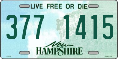NH license plate 3771415