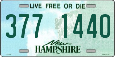 NH license plate 3771440