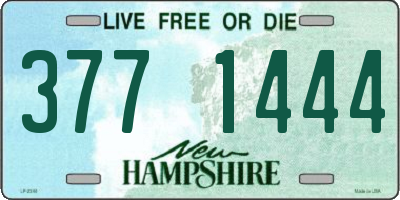 NH license plate 3771444