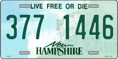NH license plate 3771446