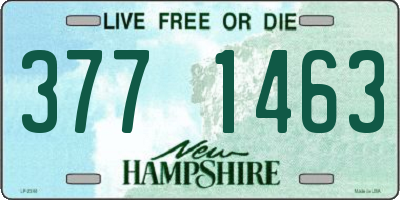 NH license plate 3771463