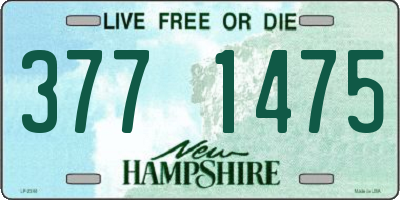 NH license plate 3771475