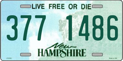 NH license plate 3771486
