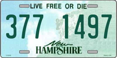 NH license plate 3771497