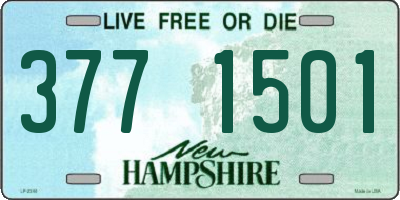 NH license plate 3771501