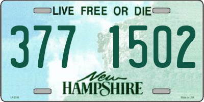NH license plate 3771502