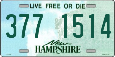 NH license plate 3771514