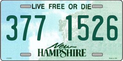NH license plate 3771526